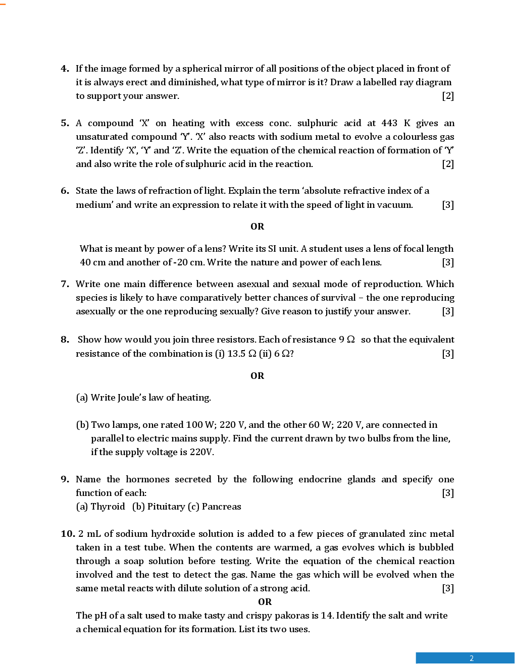 CBSE Board Class X Science Previous Year Question Paper With Solutions 2013 To 2018 - Page 3