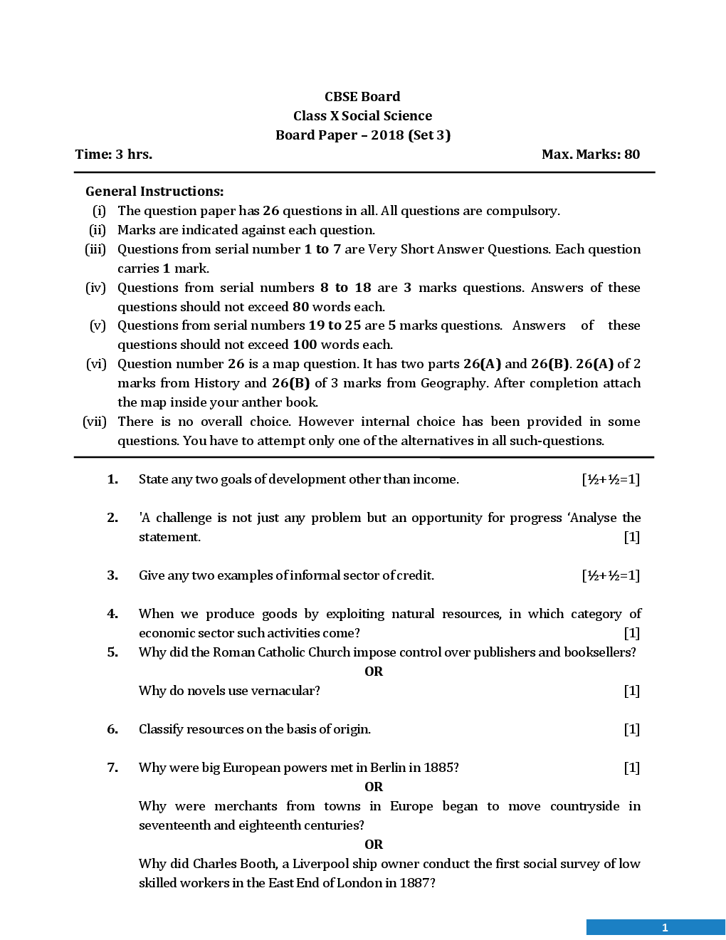 CBSE Board Class X Social Studies Previous Year Question Paper With Solutions 2013 To 2018 - Page 2