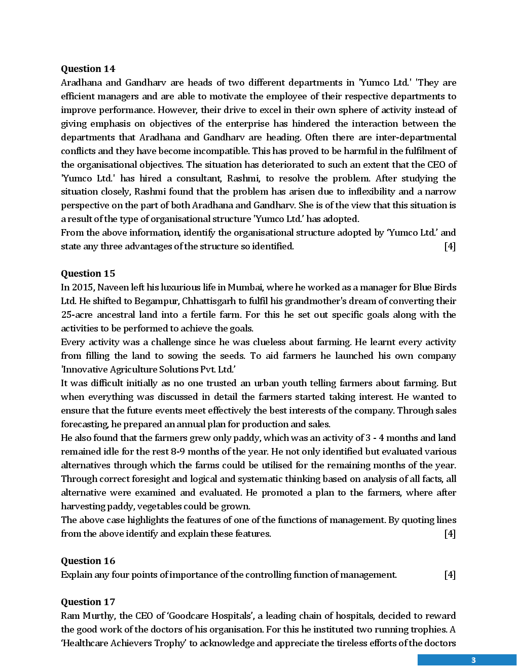 CBSE Board Class XII Business Studies Previous Year Question Paper With Solutions 2013 To 2018 - Page 4