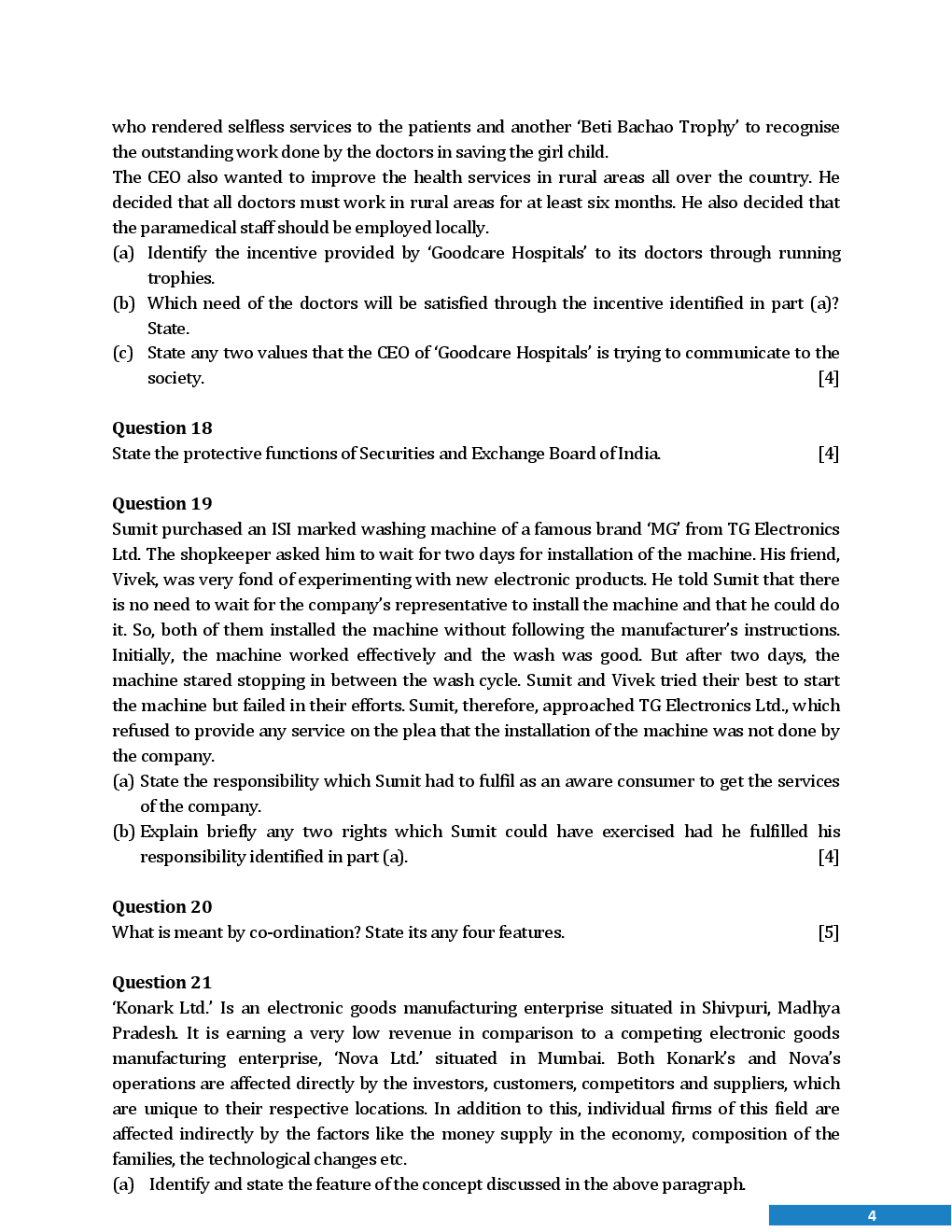 CBSE Board Class XII Business Studies Previous Year Question Paper With Solutions 2013 To 2018 - Page 5