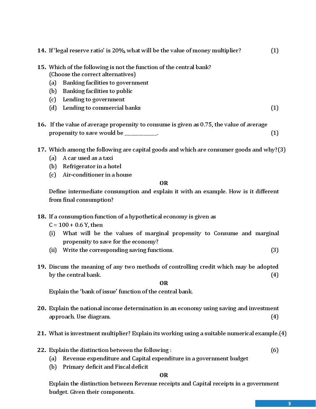 CBSE Board Class XII Economics Previous Year Question Paper With Solutions 2013 To 2018 - Page 4