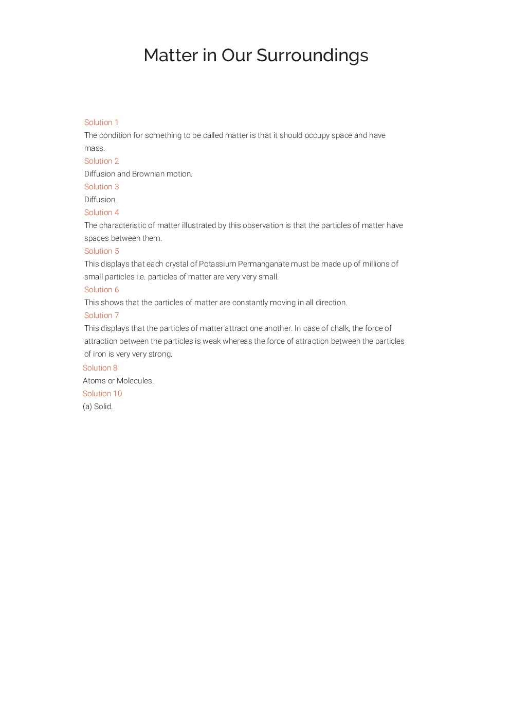 Lakhmir Singh & Manjit Kaur Solution Chemistry For Class - IX - Page 2