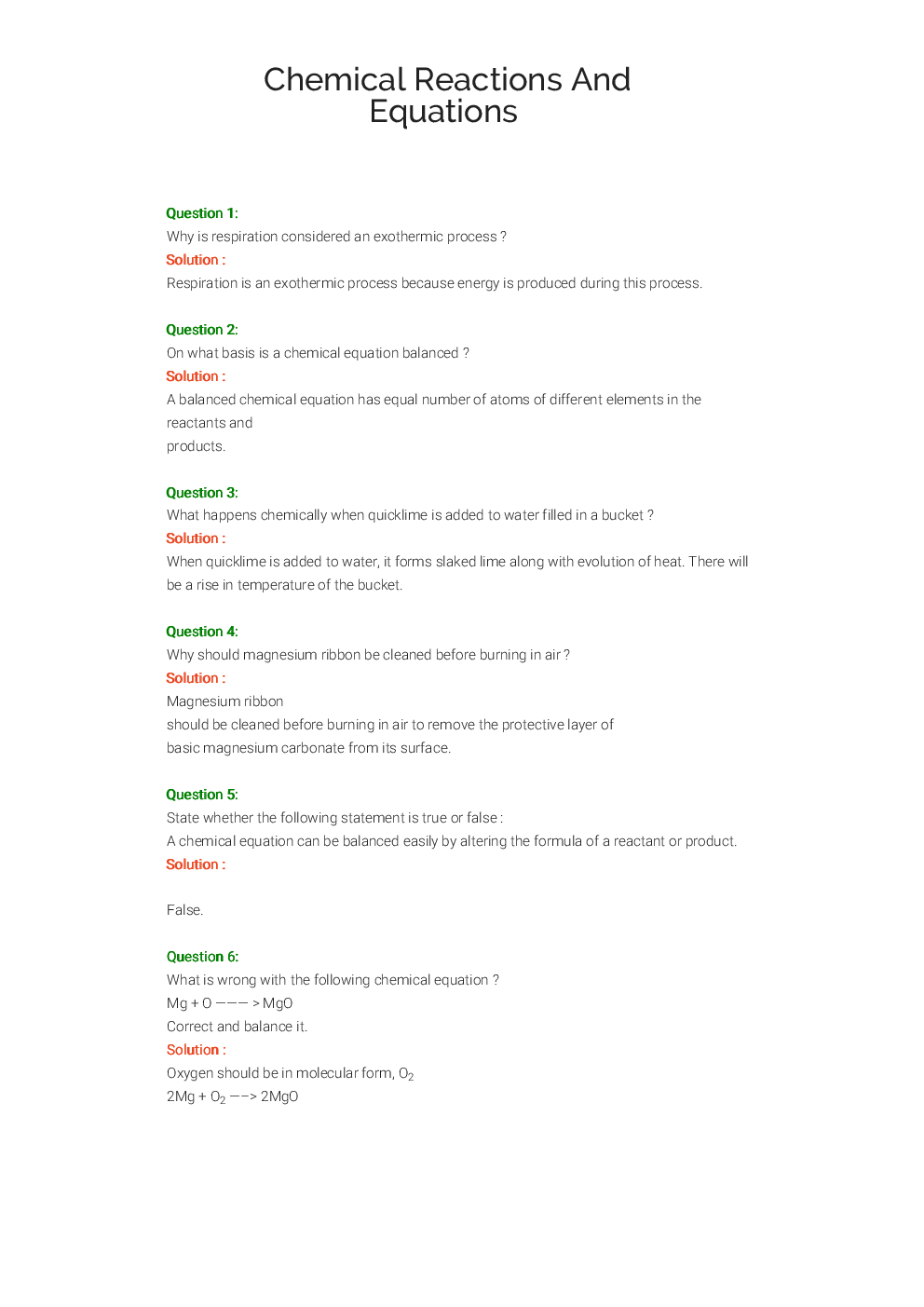Lakhmir Singh & Manjit Kaur Solution Chemistry For Class - X - Page 2