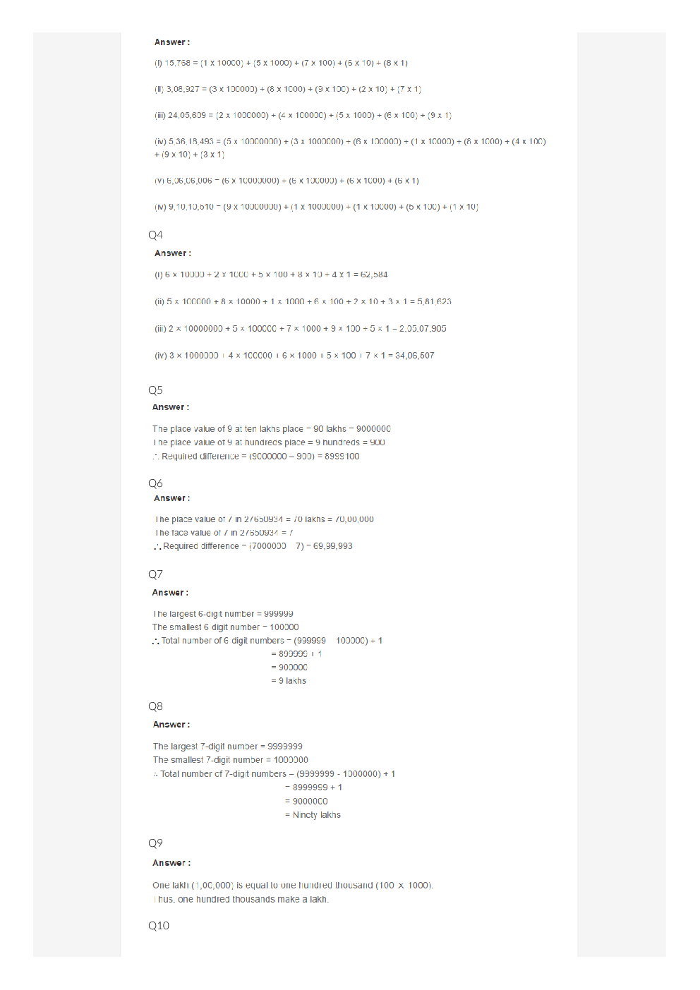 R S Aggarwal Solutions Mathematics For Class - VI - Page 3