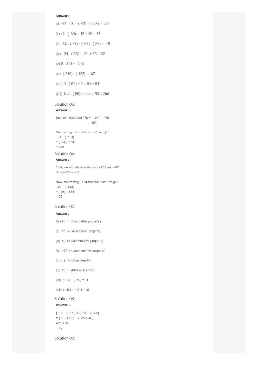 R S Aggarwal Solutions Mathematics For Class - VII - Page 3