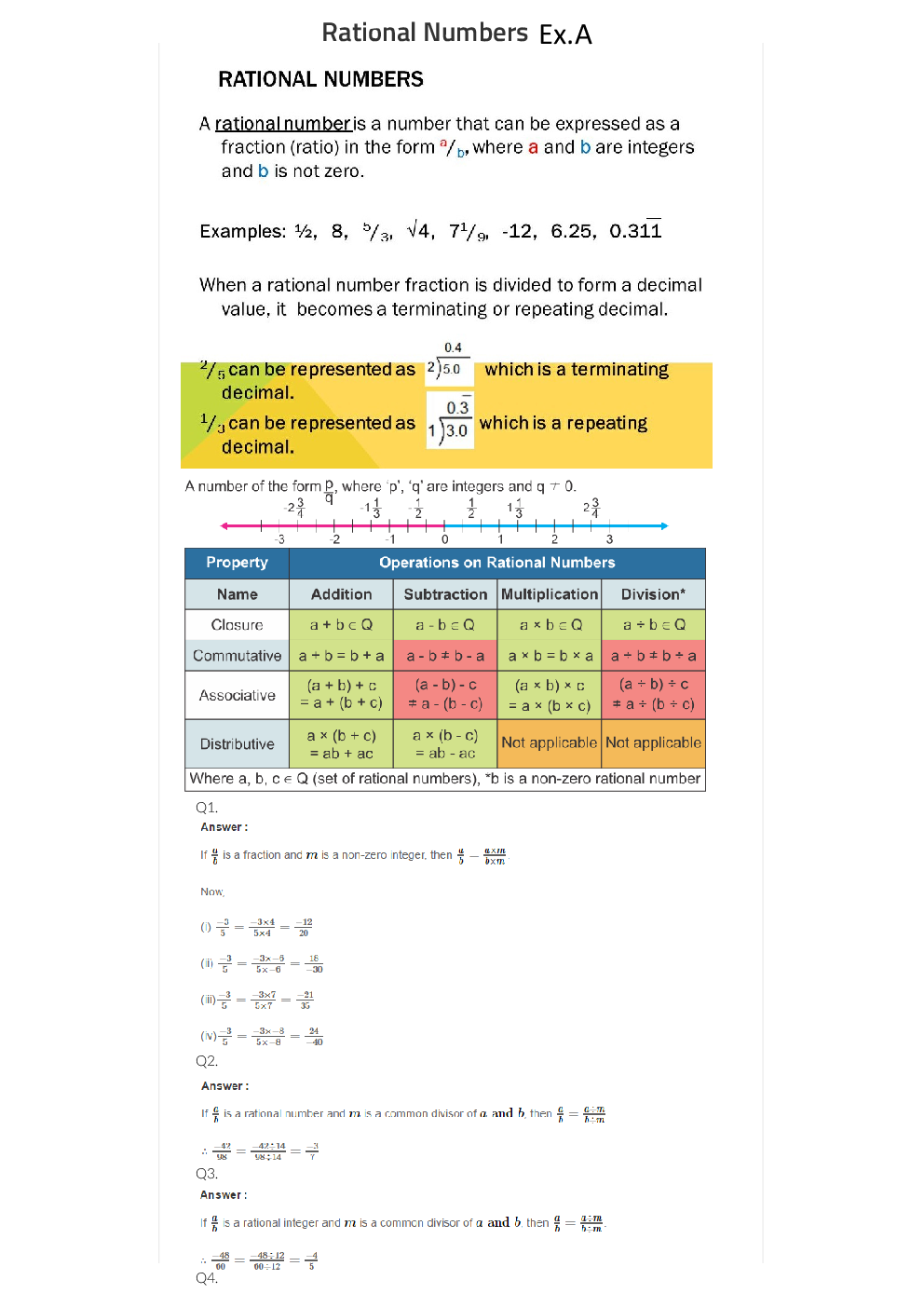 R S Aggarwal Solutions Mathematics For Class - VIII - Page 2