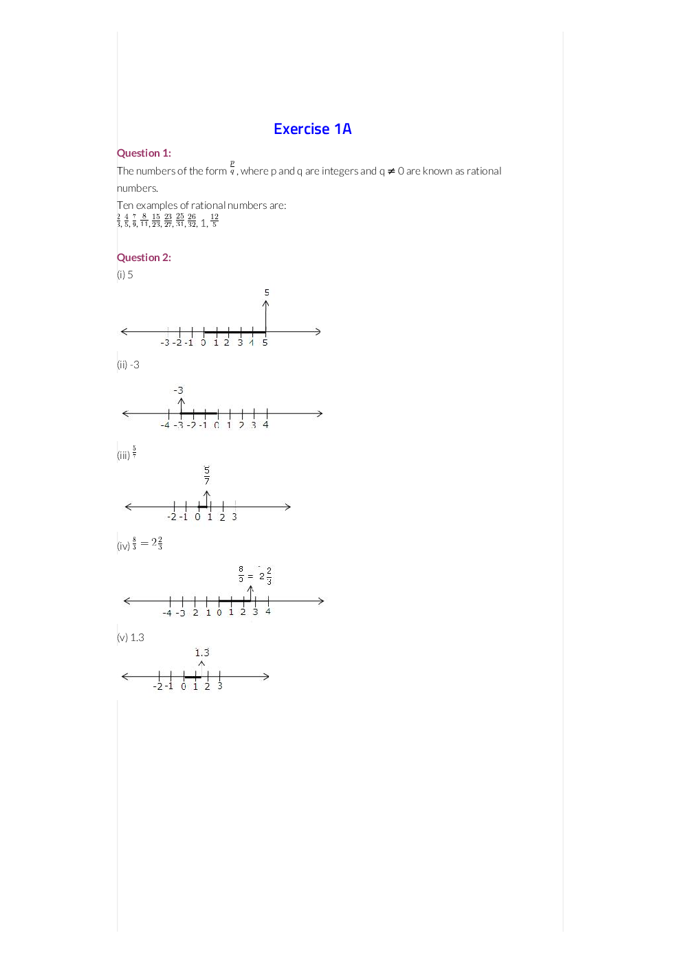 R S Aggarwal Solutions Mathematics For Class - IX - Page 3