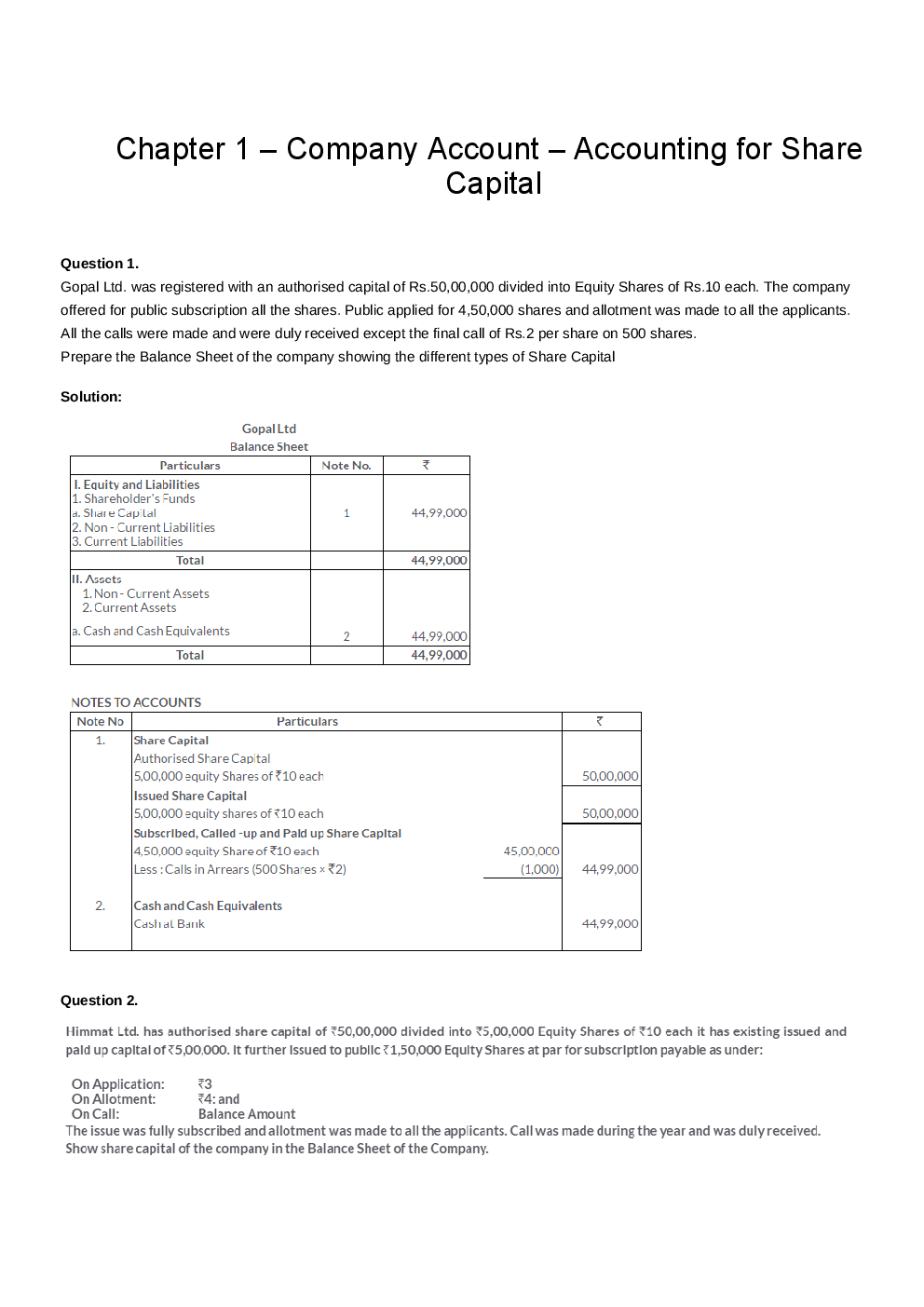 T S Grewal Solutions Accountancy For Class - XII Volume - II - Page 2