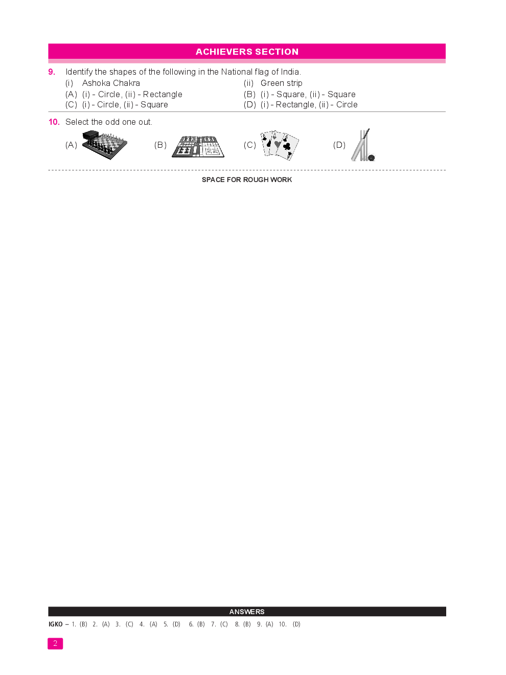 International General Knowledge Olympiad (IGKO) Sample Paper & Syllabus For Class I To X (2018 - 19) - Page 3