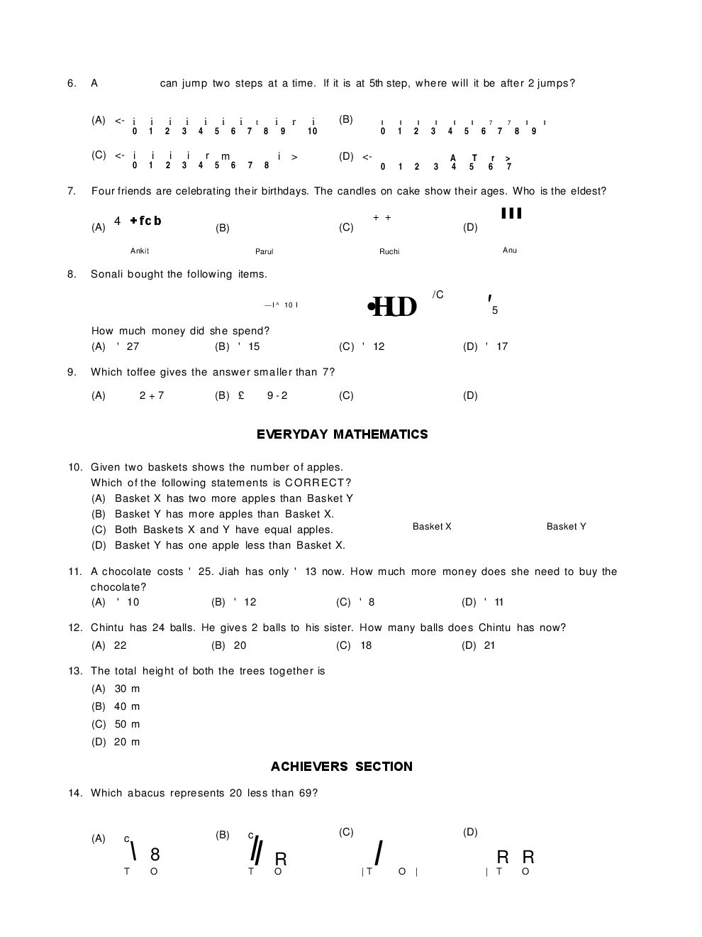 International Mathematics Olympiad (IMO) Sample Paper & Syllabus For Class I To XII (2018 - 19) - Page 3