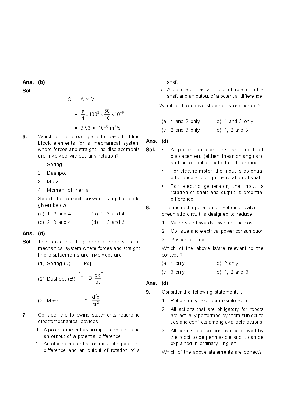 Mechanical Engineering Prelims Paper With Solutions (ESE - 2017 & 2018) - Page 3