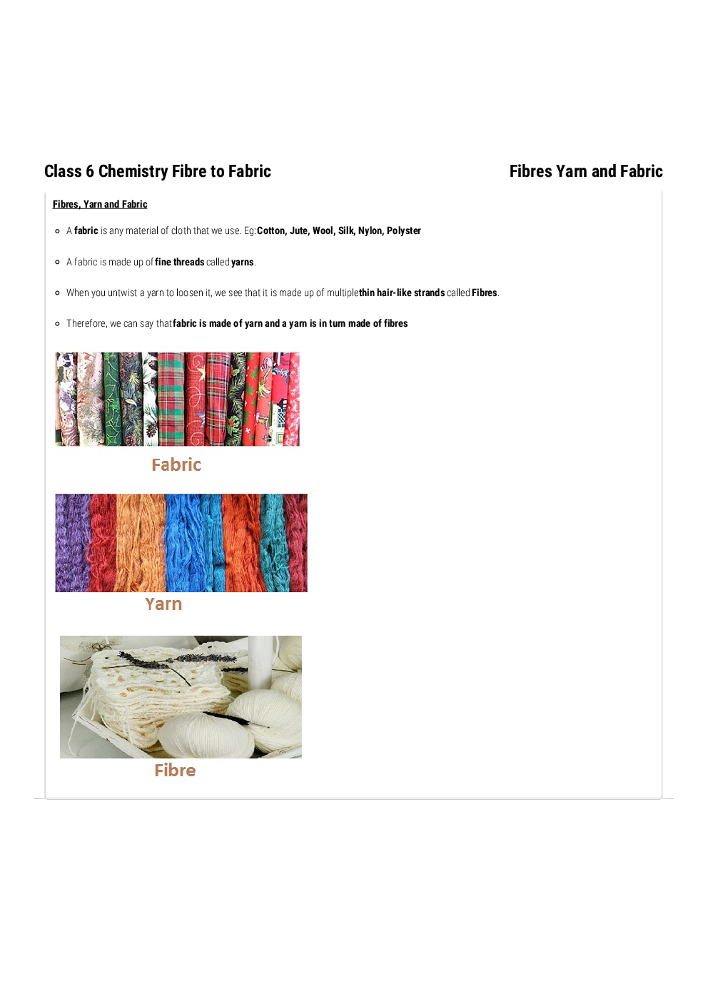 NCERT Notes Chemistry For Class VI - Page 4