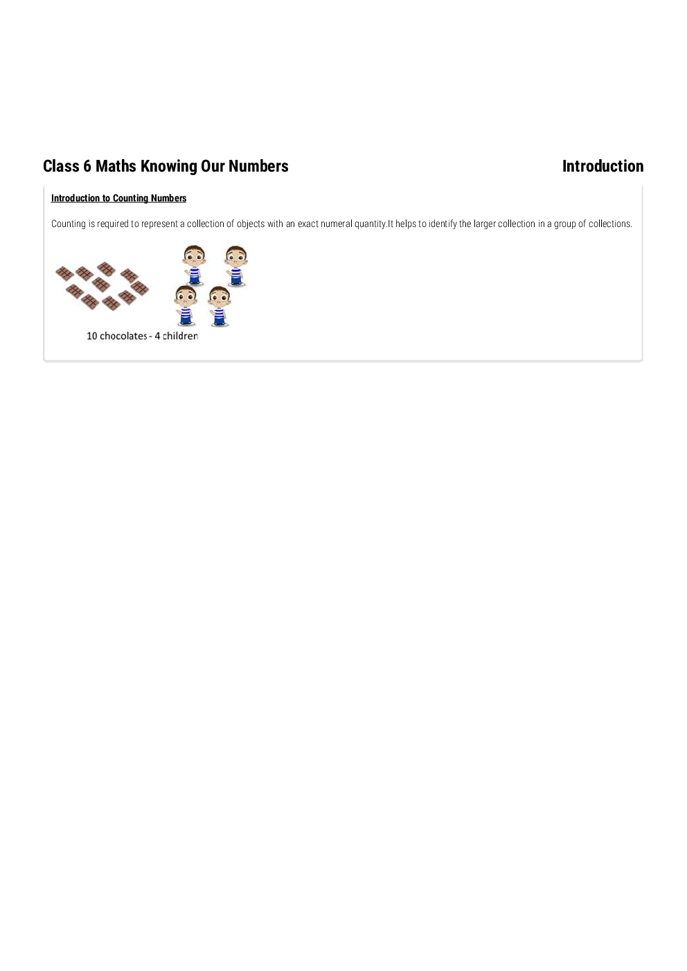 NCERT Notes Maths For Class VI - Page 2