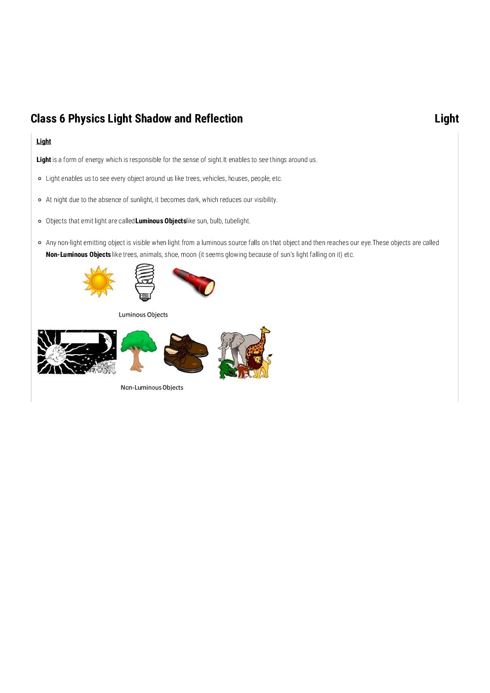NCERT Notes Physics For Class VI - Page 2