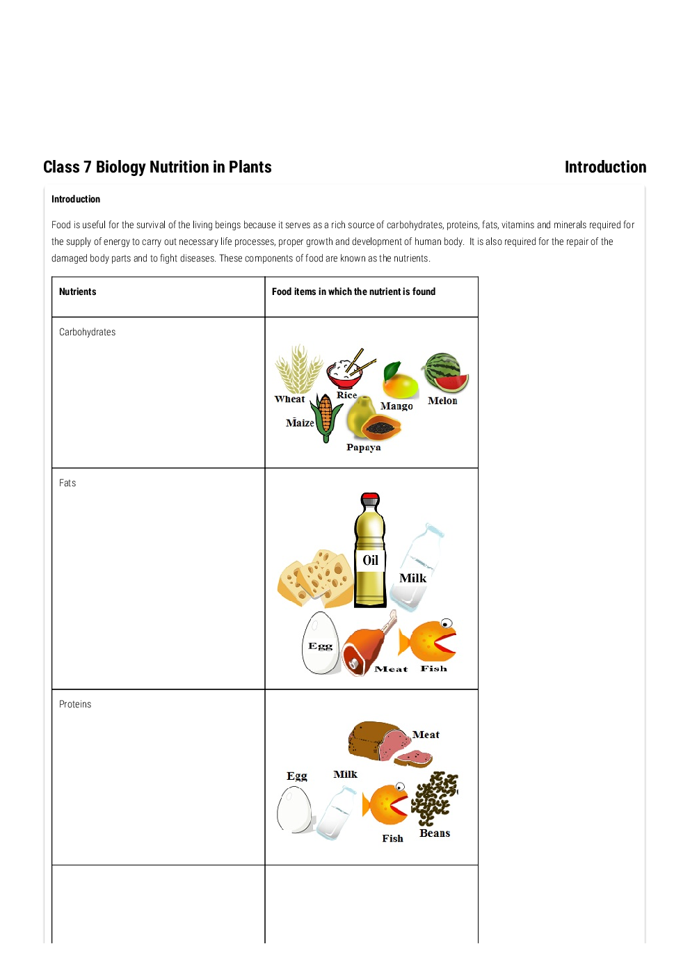NCERT Notes Biology For Class VII - Page 2