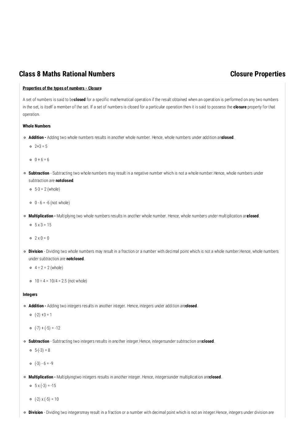 NCERT Notes Mathematics For Class VIII - Page 4