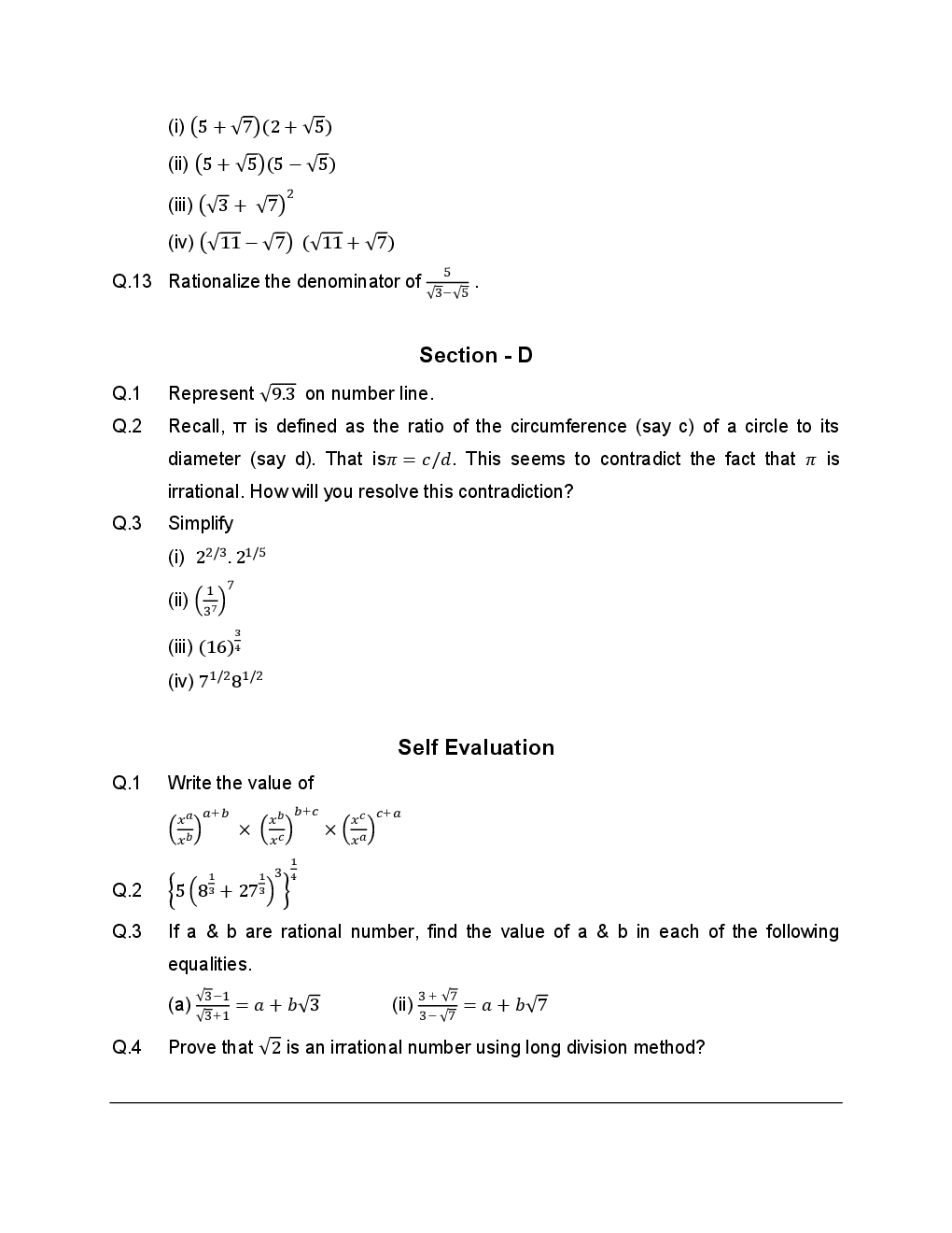 NCERT Notes Mathematics For Class IX - Page 4