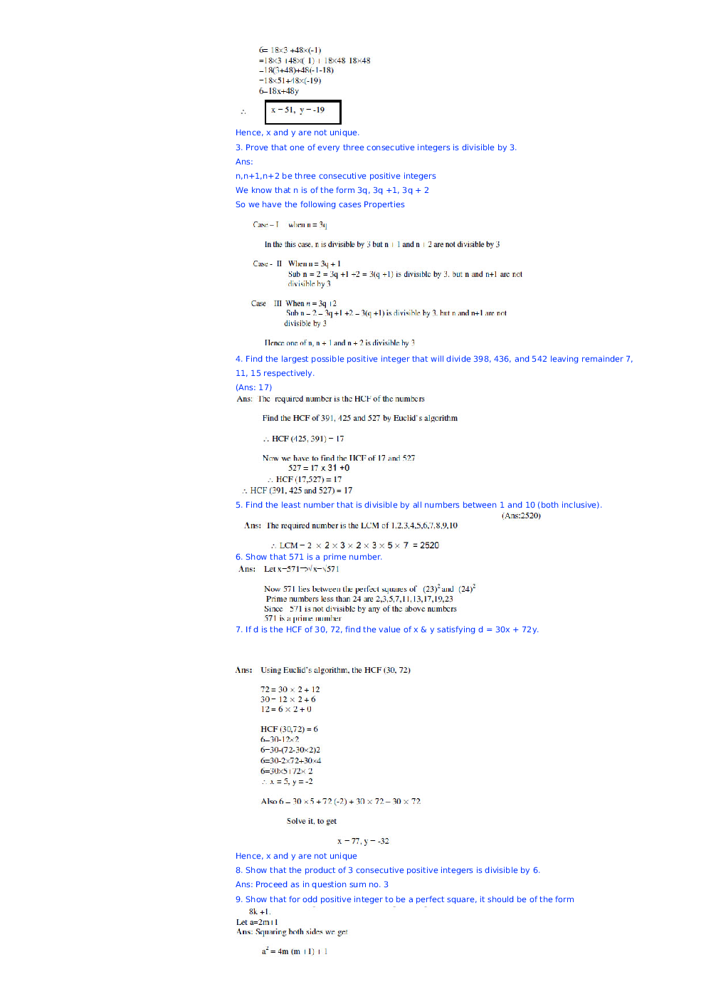 NCERT Notes Mathematics For Class X - Page 3