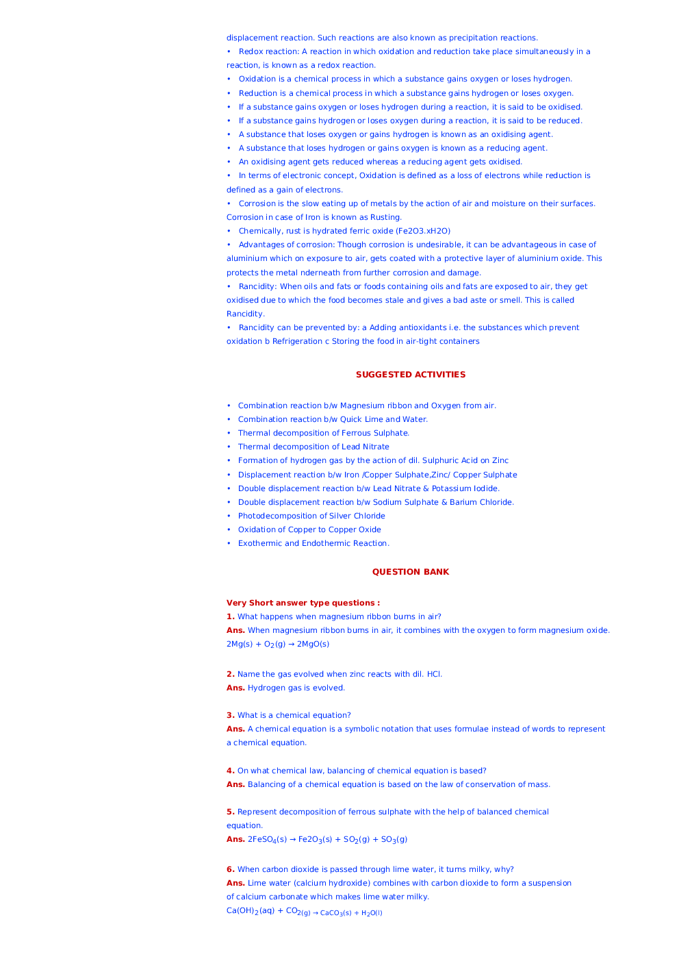 NCERT Notes Science For Class X - Page 5