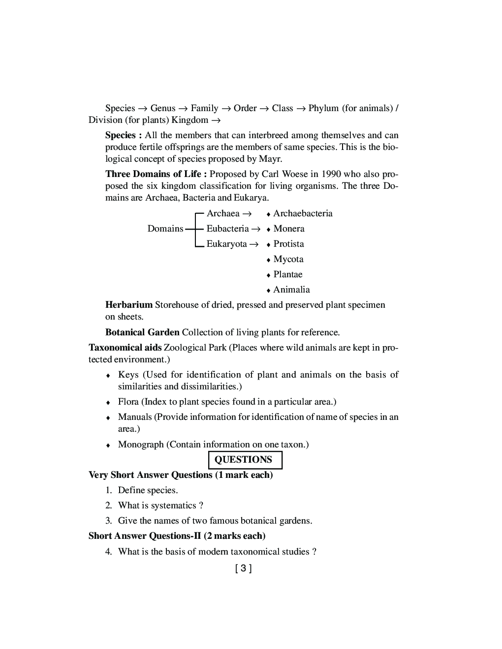 NCERT Notes Biology For Class XI - Page 3