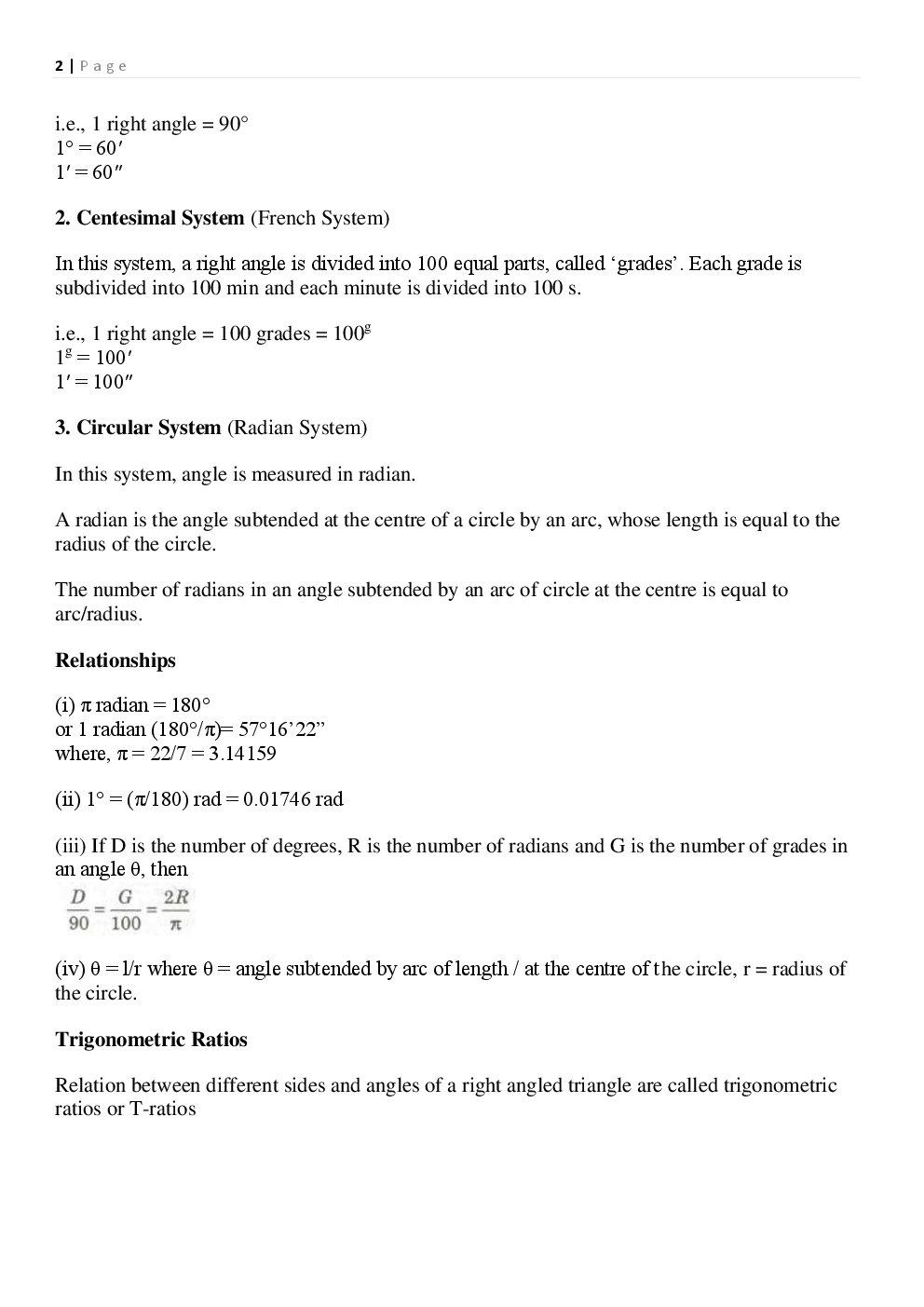 NCERT Notes Maths For Class XI - Page 3