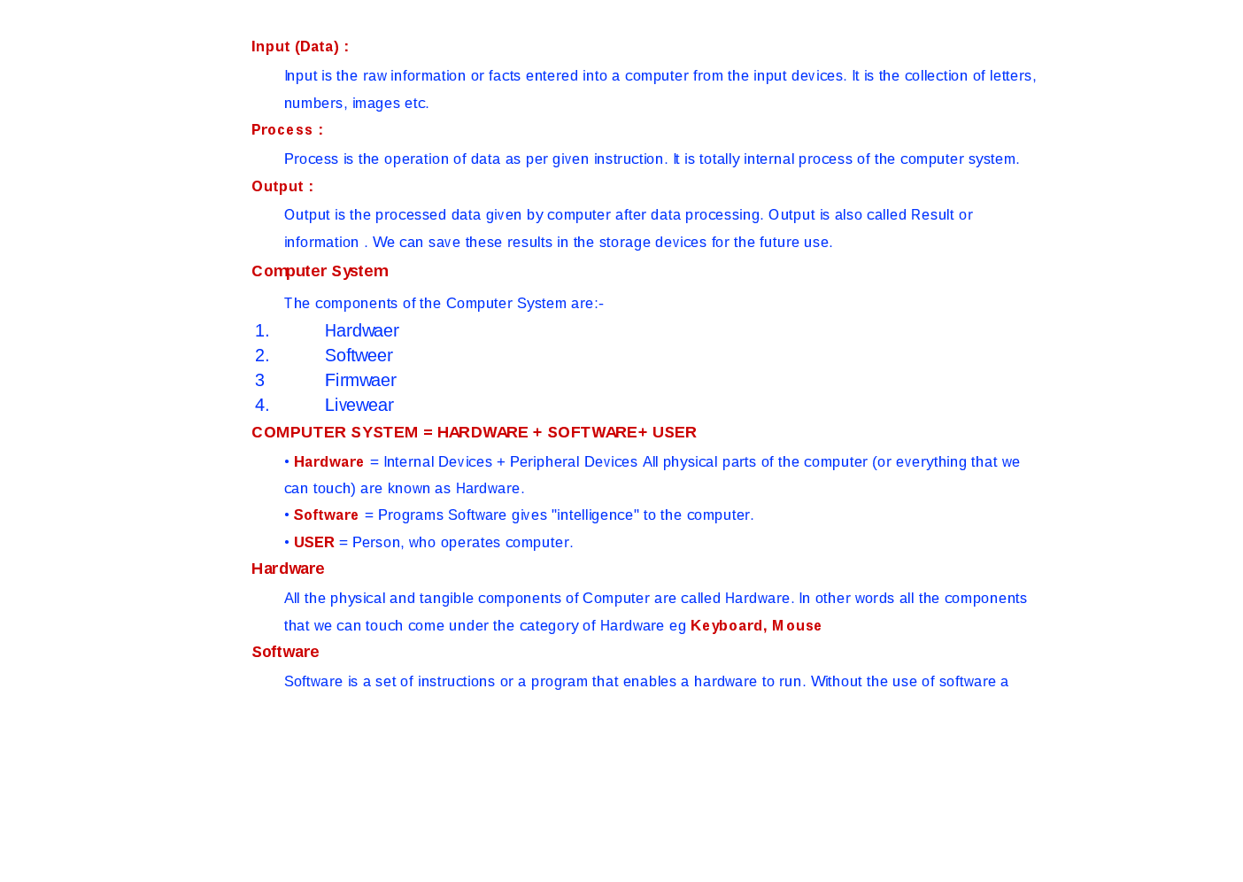 NCERT Notes Informatics Practice For Class XII - Page 3