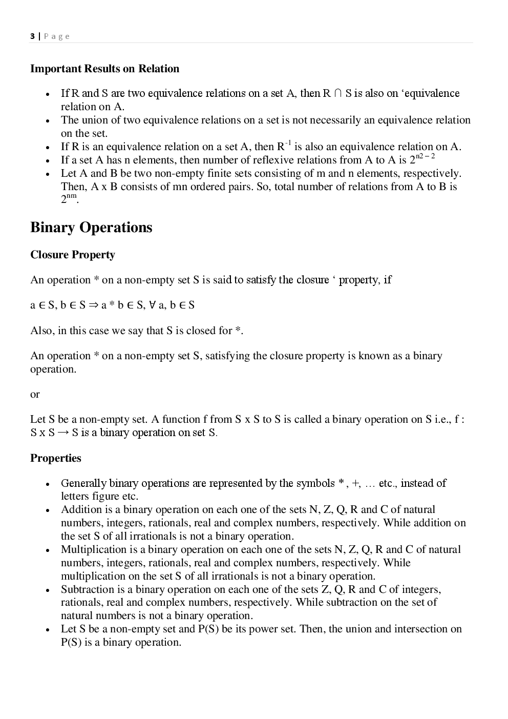 NCERT Notes Maths For Class XII - Page 4