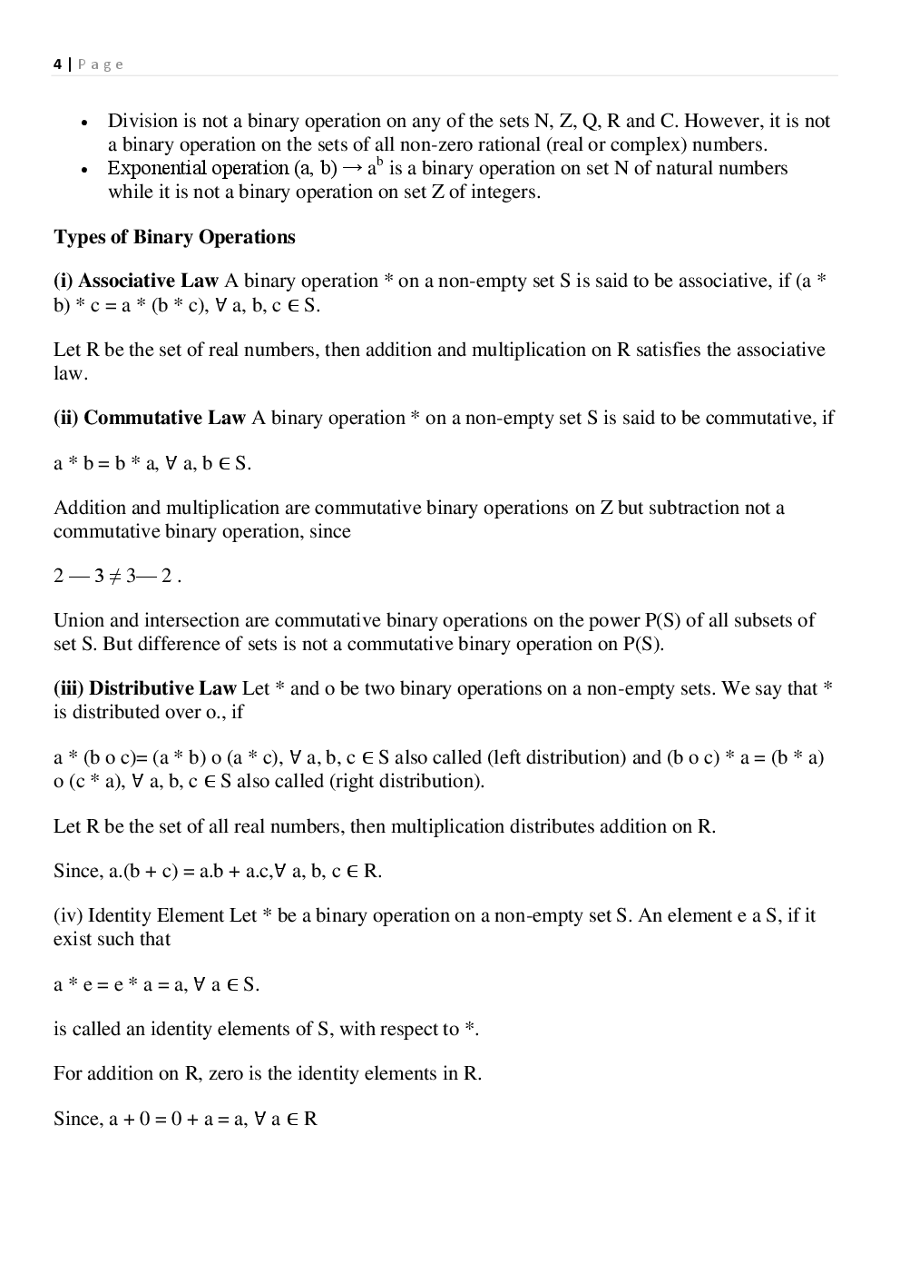 NCERT Notes Maths For Class XII - Page 5