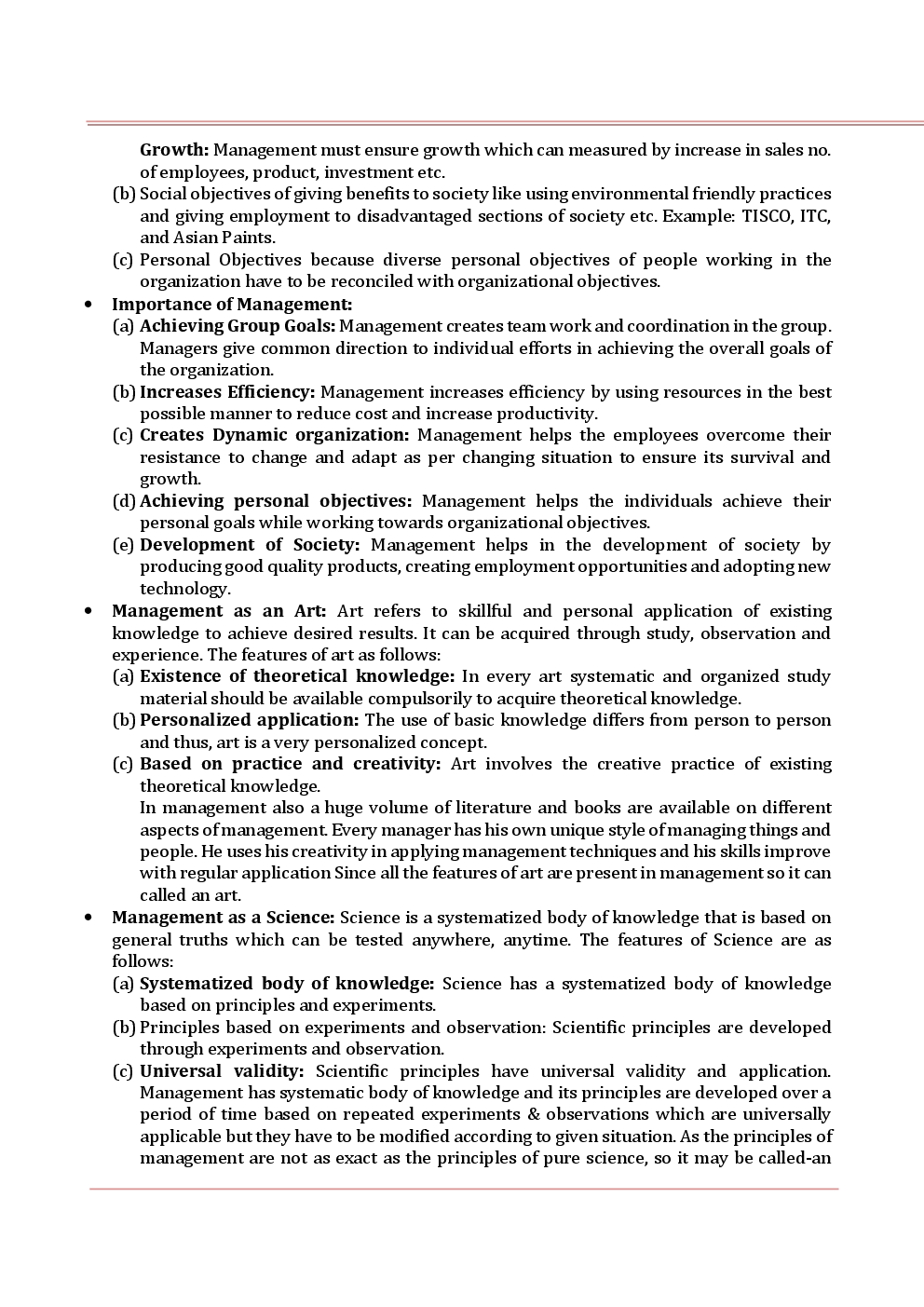 NCERT Notes Business Studies For Class XII - Page 3