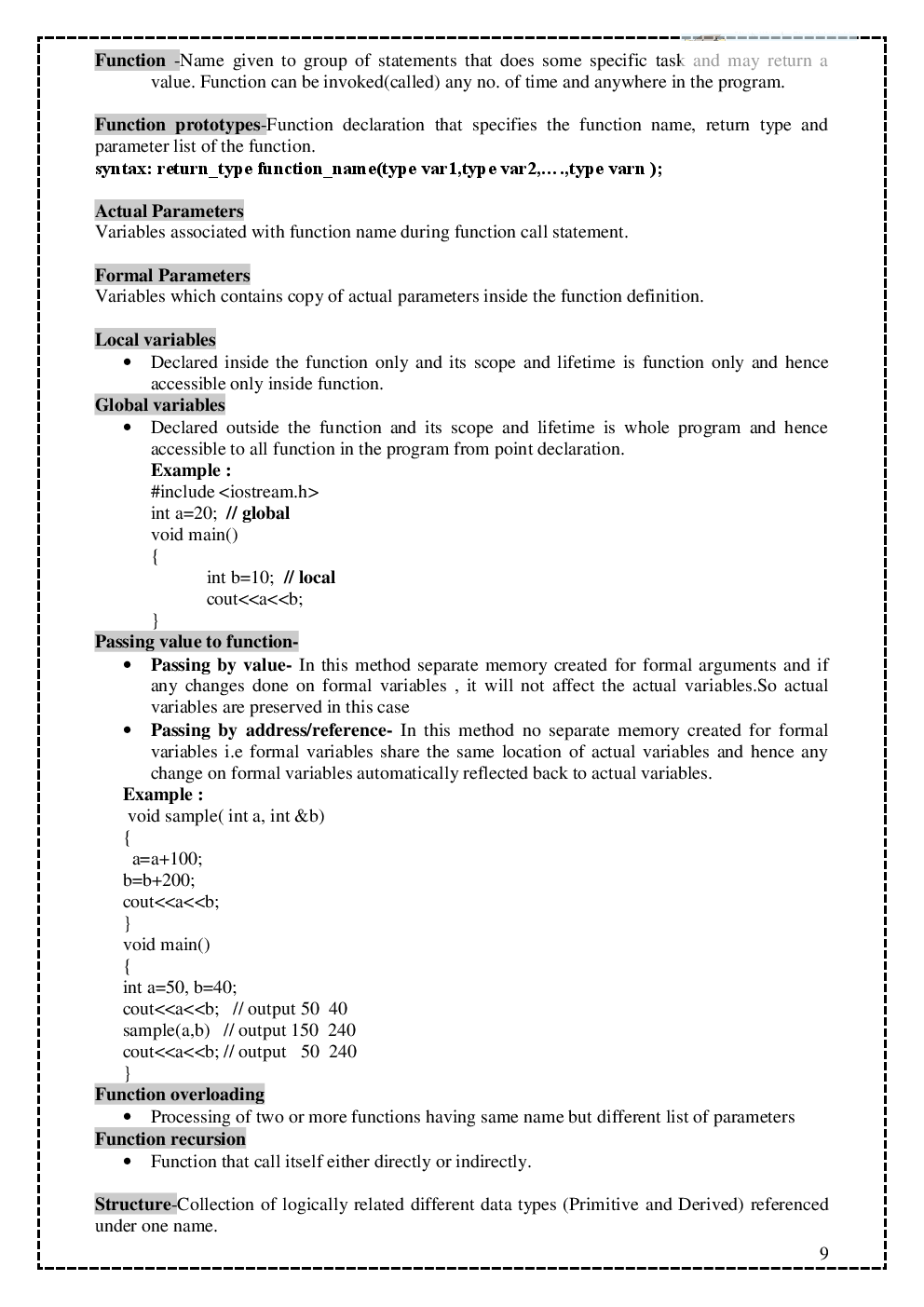 Download NCERT Notes Computer Science For Class 12 PDF Online 2020