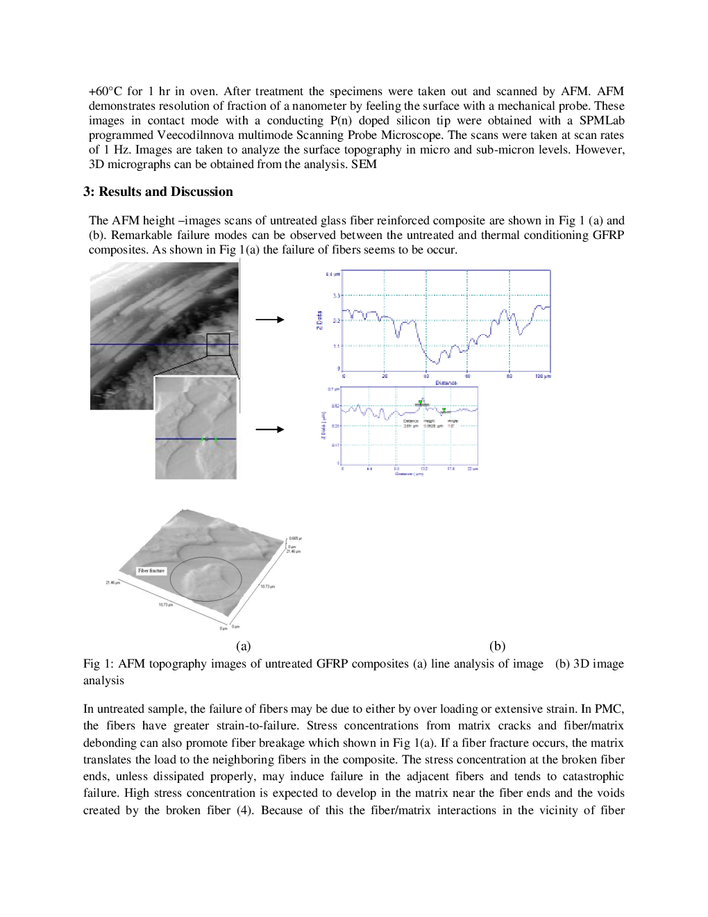 A Study On Fibermatrix Contour And Interfaceinterphase Integrity By SEM And AFM Techniques - Page 3