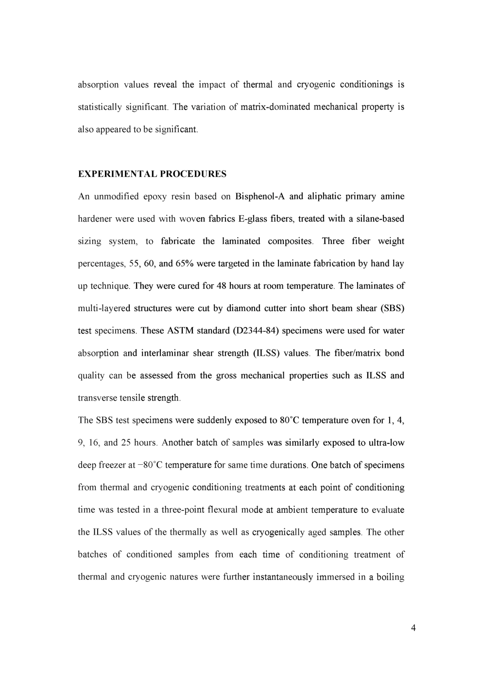 Adhesion Of Glass Epoxy Composites Influenced By Thermal And Cryogenic Environments - Page 5