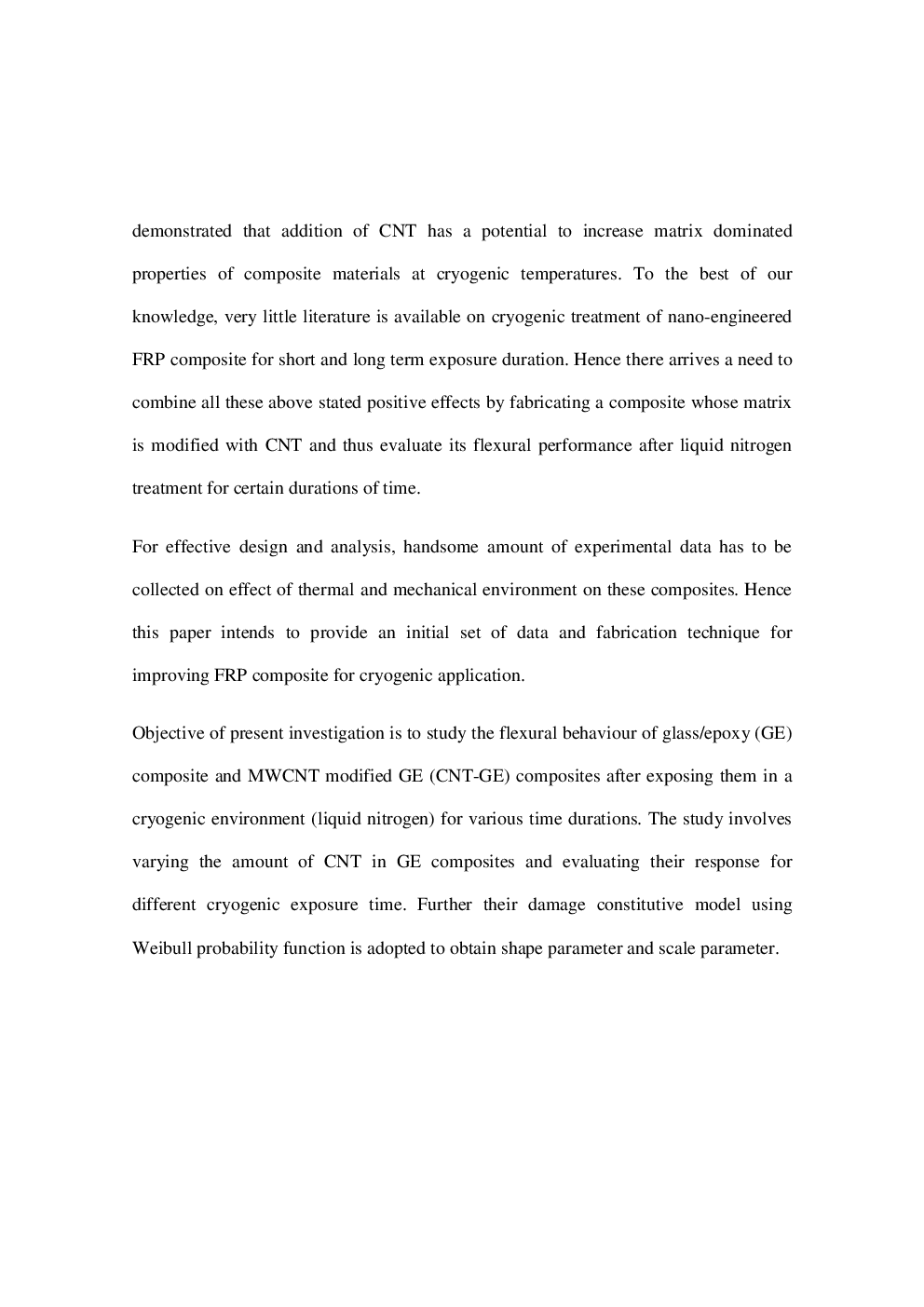An Assessment Of Flexural Performance Of Liquid Nitrogen Conditioned GlassEpoxy Composites With Multiwalled Carbon Naotube - Page 5