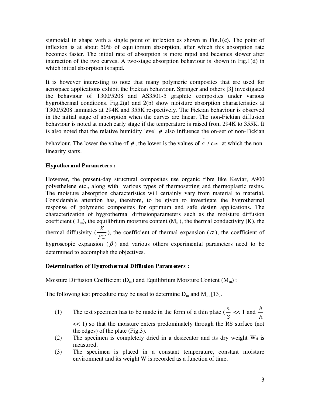 Characterization Of Hygrothermal Diffusion Parameters In Fibre Reinforced Polymeric Composites - Page 4
