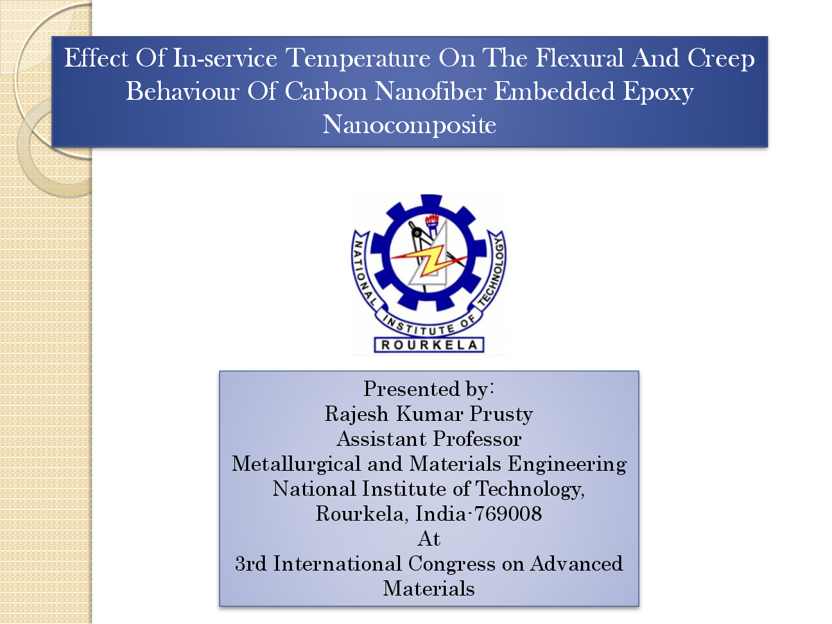 Effect Of In-Service Temperature On The Flexural And Creep Behaviour Of Carbon Nanofiber Embedded Epoxy Nanocomposite - Page 3