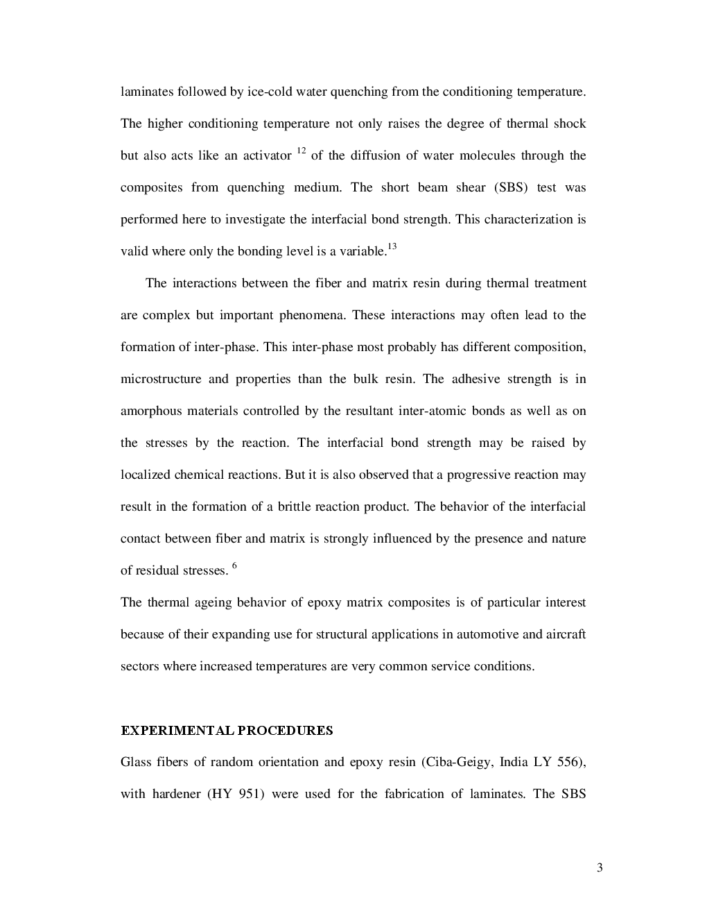 Effect Of Thermal Shock On Interlaminar Strength Of Thermally Aged Glass Fiber Reinforced Epoxy Composites - Page 4