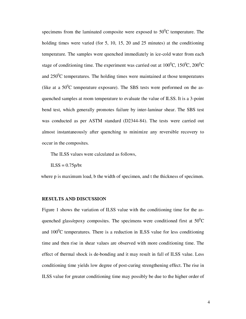 Effect Of Thermal Shock On Interlaminar Strength Of Thermally Aged Glass Fiber Reinforced Epoxy Composites - Page 5
