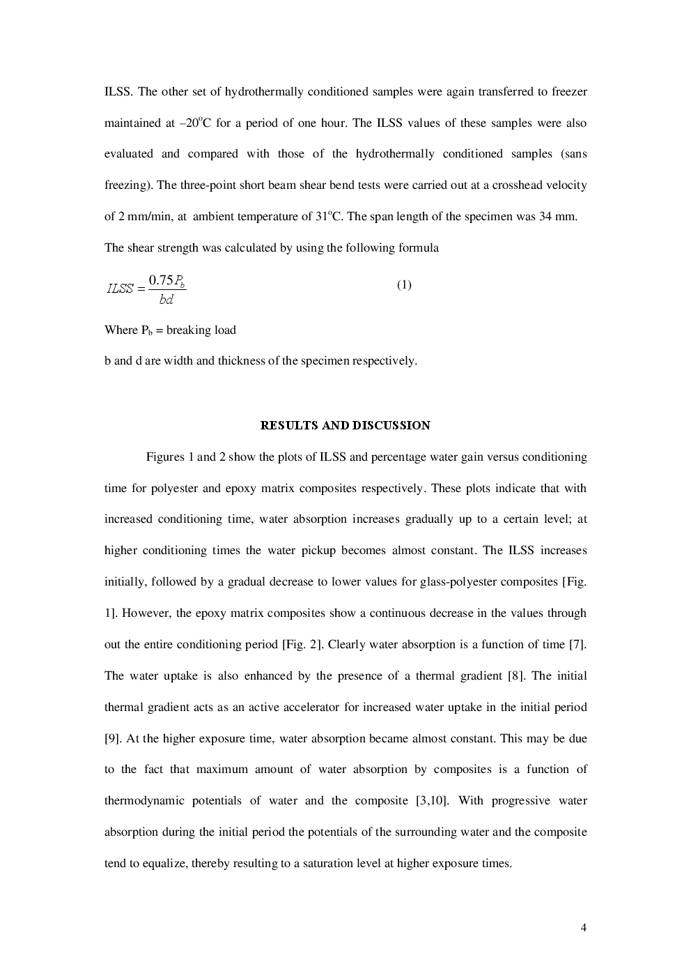 Effects Of Hydrothermal Aging On Mechanical Behavior Of Sub-Zero Weathered GFRP Composites - Page 5