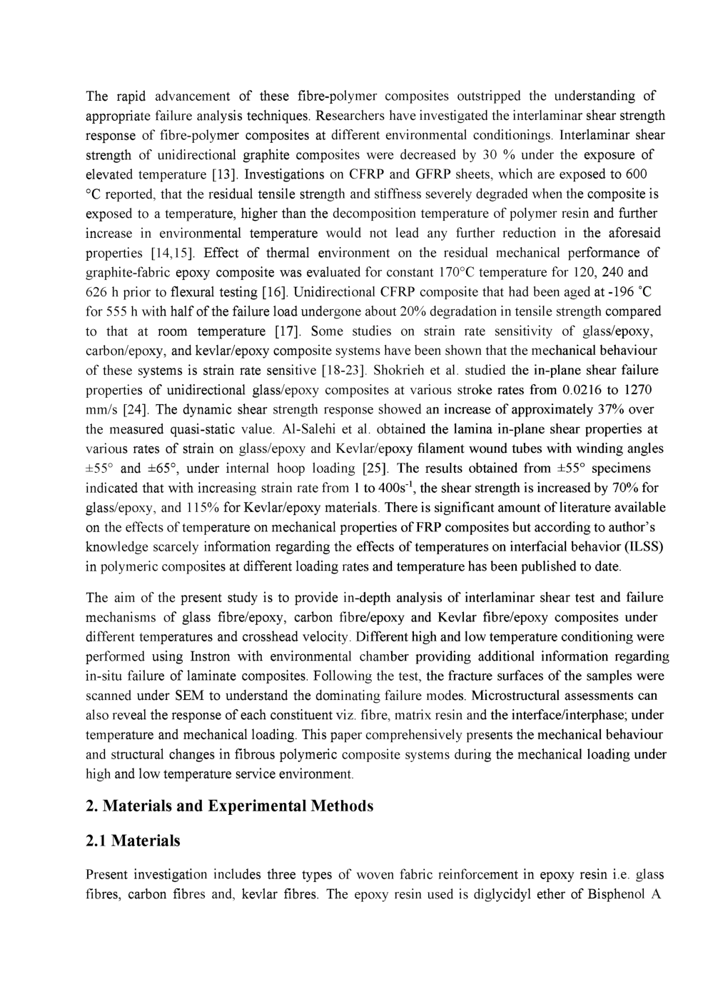 Effects Of Temperature And Loading Speed On Interfacedominated Strength In Fibrepolymer Composites An Evaluation For In-Situ environment - Page 4