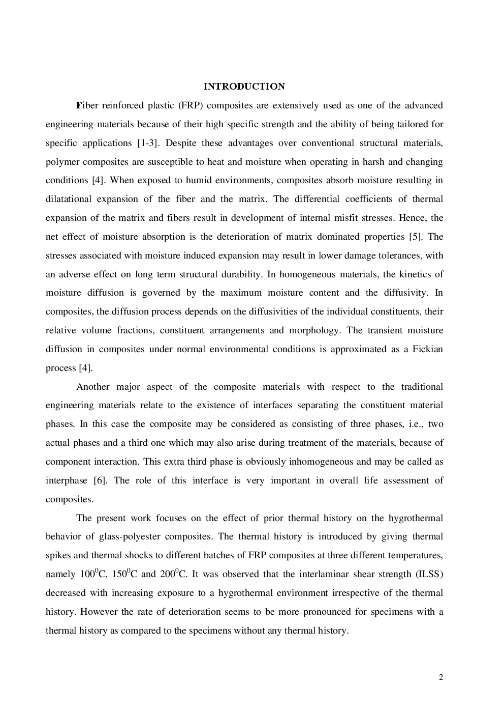 Effects Of Thermal Shocks And Thermal Spikes On Hygrothermal Behavior Of Glass-Polyester Composites - Page 3