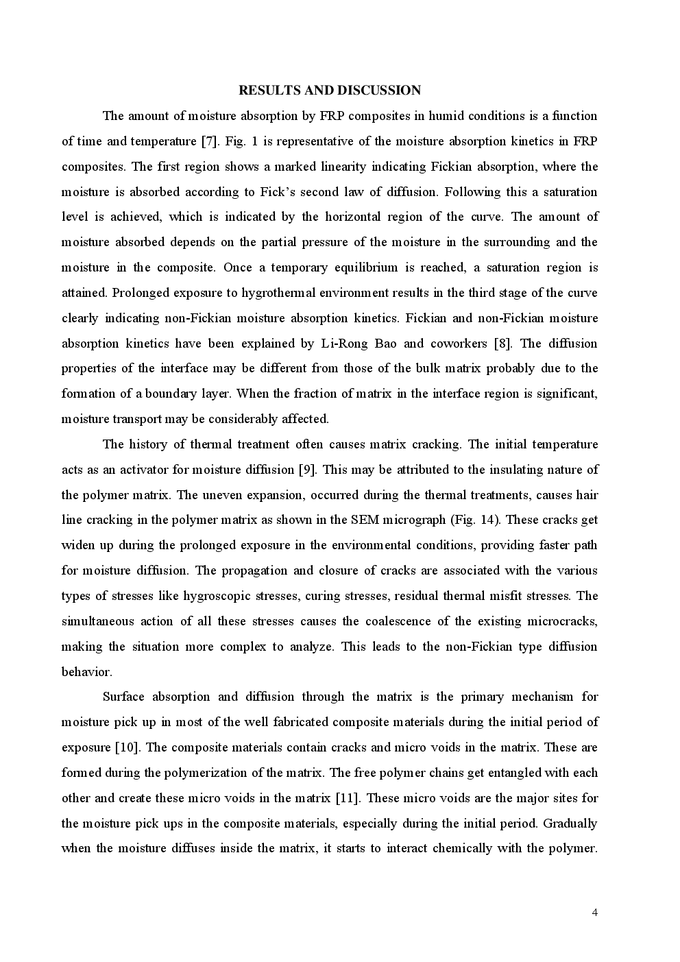 Effects Of Thermal Shocks And Thermal Spikes On Hygrothermal Behavior Of Glass-Polyester Composites - Page 5