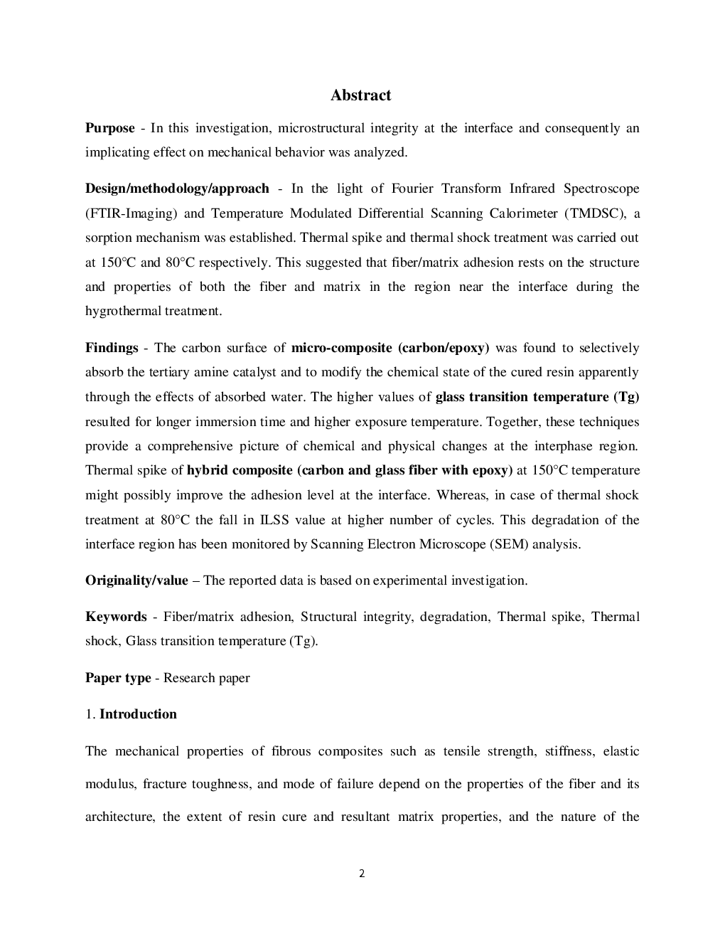 Evaluation Of Structural Integrity And Mechanical Behavior Of Advanced FRP Composites - Page 3