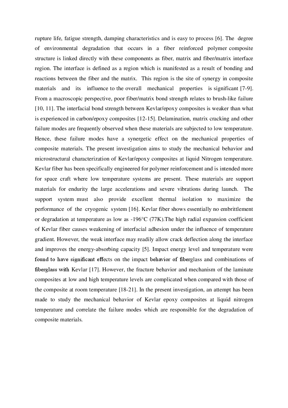 Experimental Study On Mechanical Behaviour And Microstructural Assessment Of Kevlarepoxy Composites At Liquid Nitrogen Temperature - Page 4