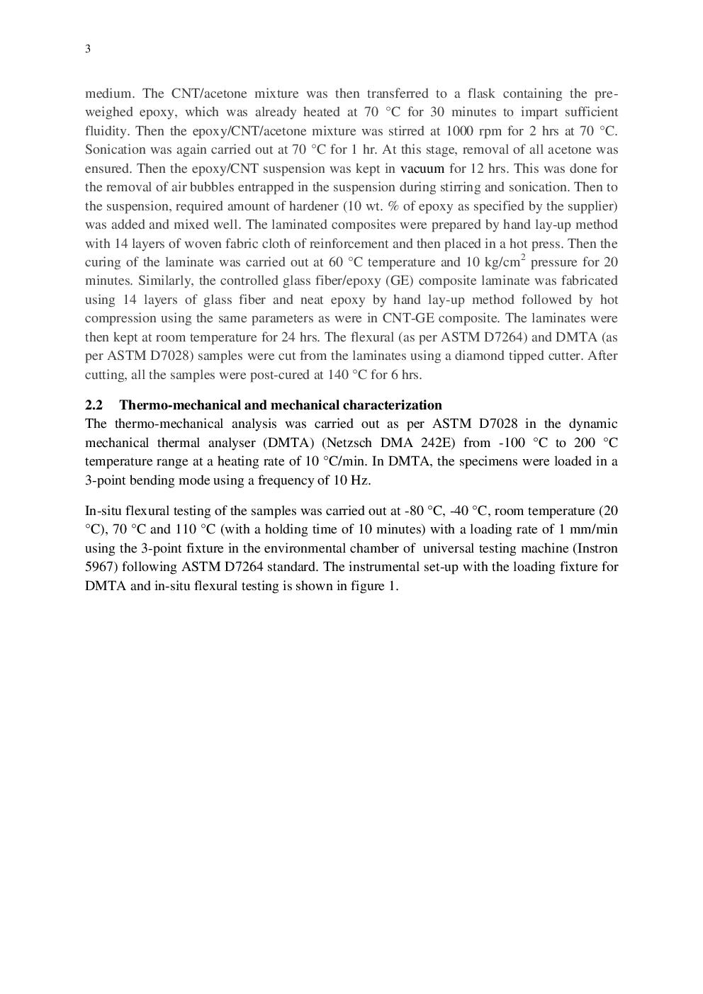 Flexural Behaviour Of CNT-Filled Glassepoxy Composites In An In-Situ Environment Emphasizing Temperature Variation - Page 4