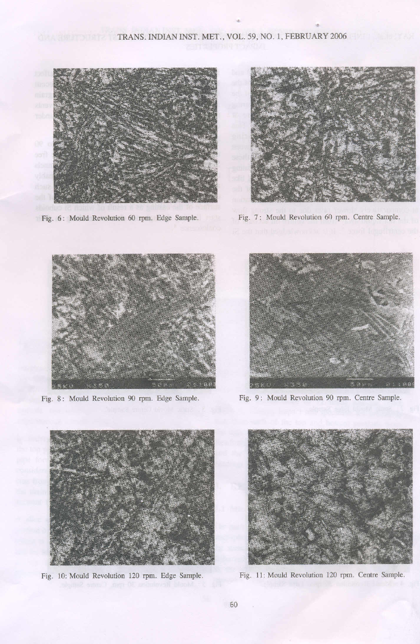 Influence Of Crucible Roatation Speed On Hardness, Cast Structure And Impact Properties - Page 5