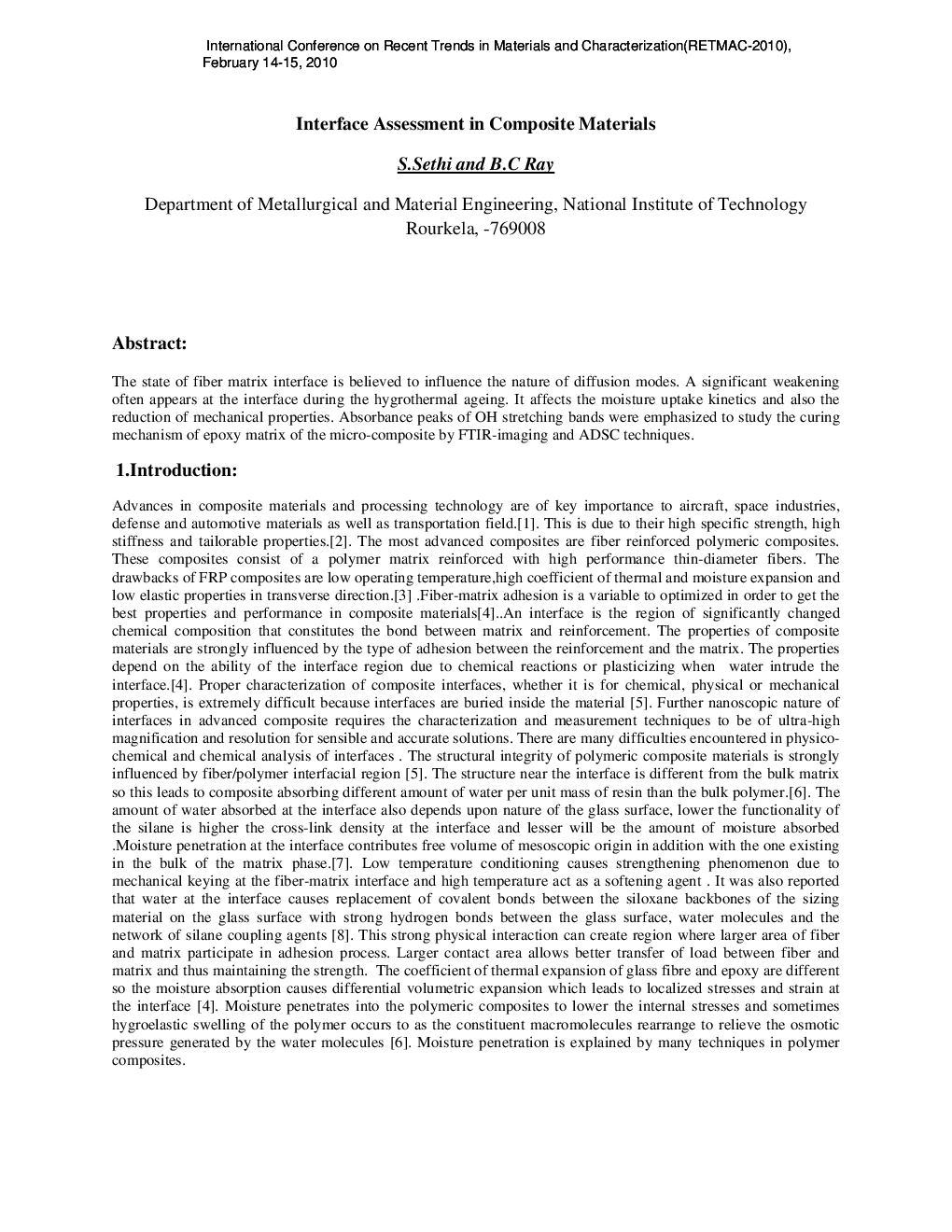 Interface Assessment In Composite Materials - Page 2