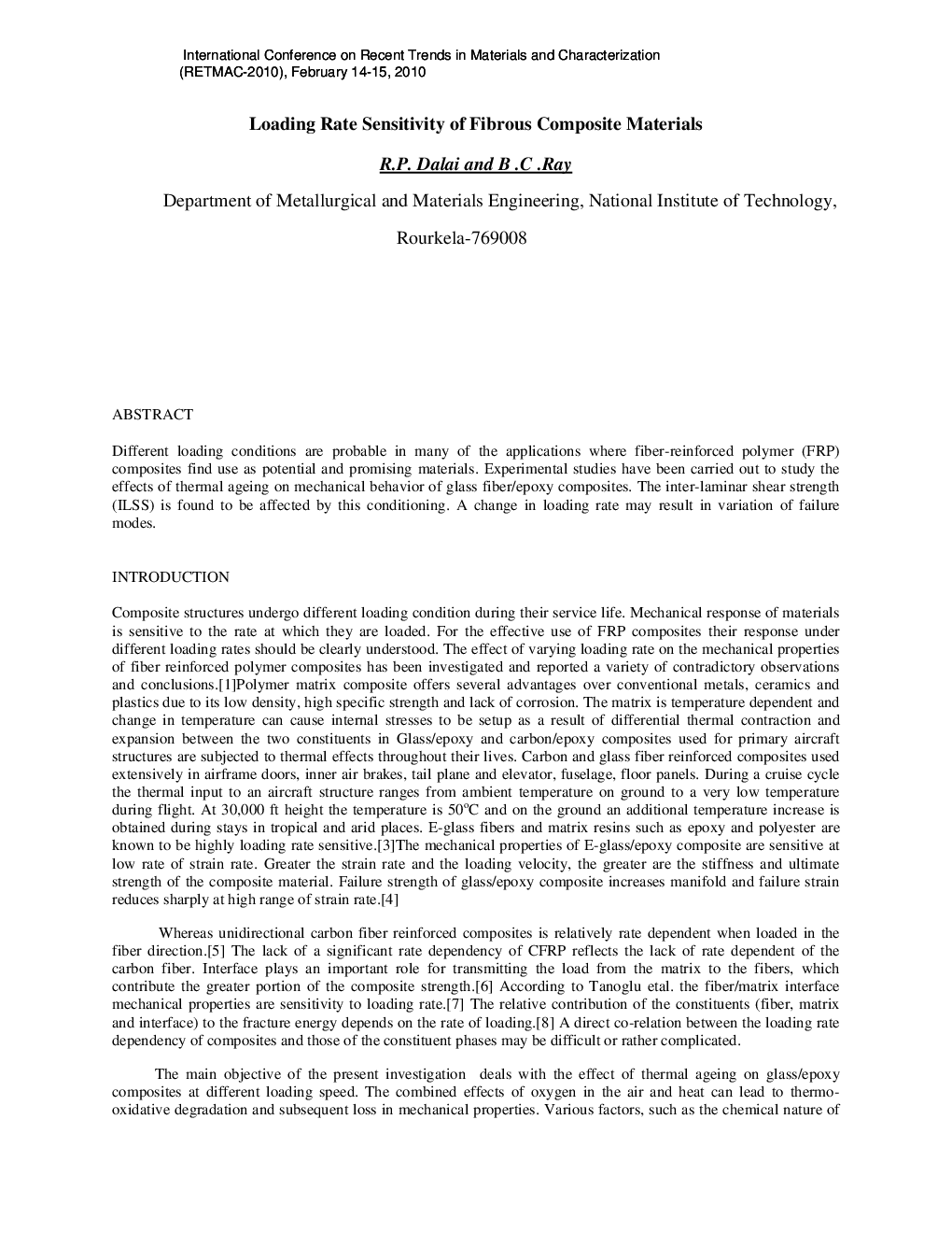Loading Rate Sensitivity Of Fibrous Composite Materials - Page 2