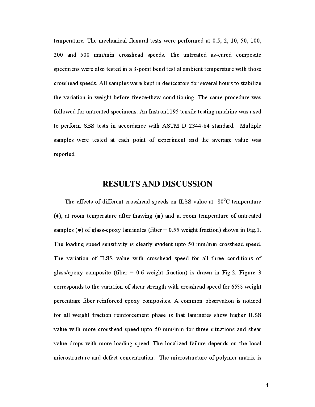 Loading Rate Sensitivity Of Glass Fiber-Epoxy Composite At Ambient And Sub-Ambient Temperatures - Page 5