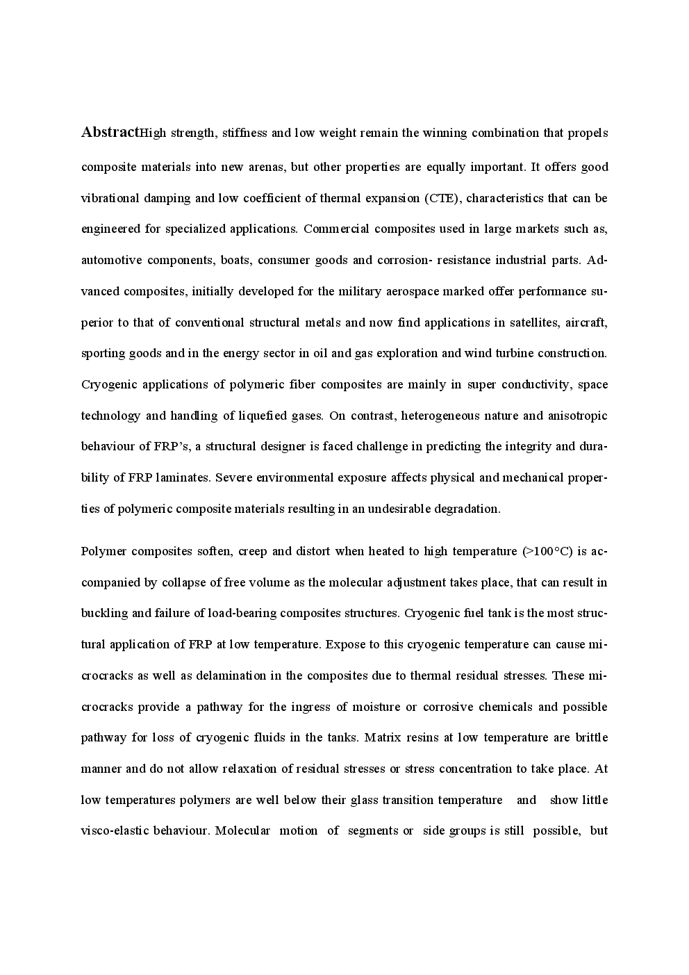 Mechanical Behavior Of Polymer Composites At Cryogenic Temperatures - Page 3
