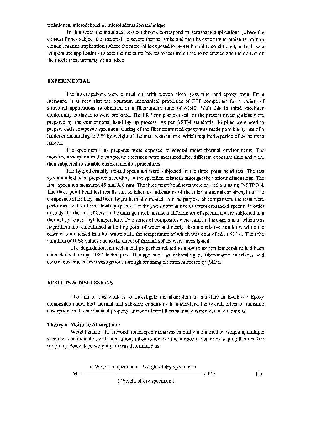 Mechanical Behaviour Of Hygrothermally Conditioned FRP Composites After Thermal Spikes - Page 3